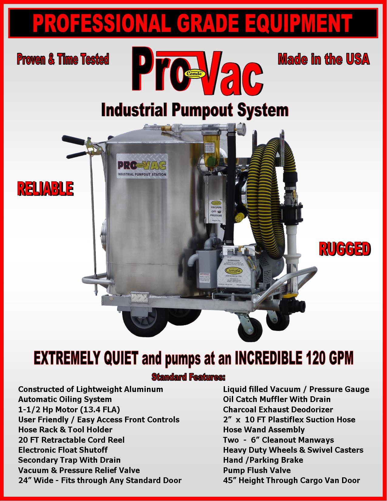 Condé ProVac Pump Out System Westmoor, Ltd.